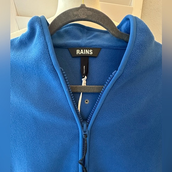 RAINS Men’s Blue Half-Zip Fleece NWT - Picture 5 of 13